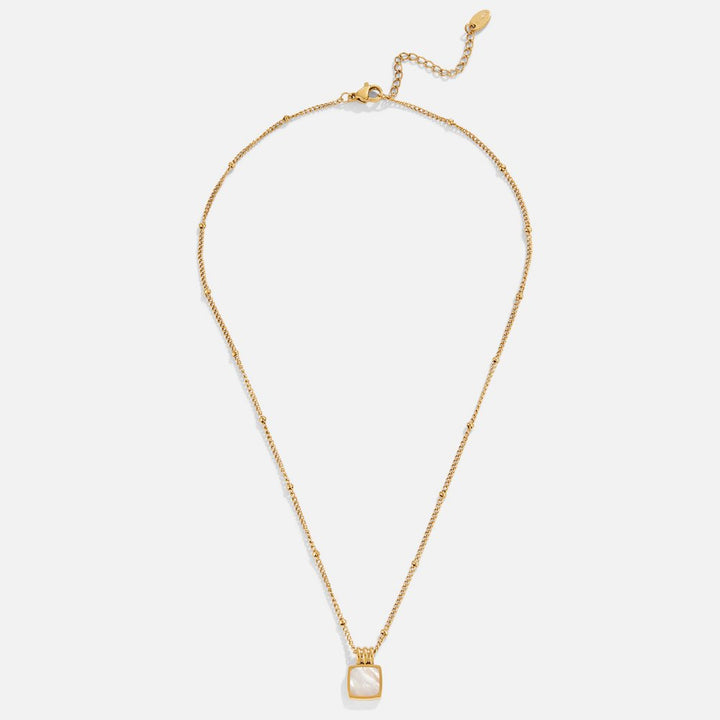 Collier pendentif coquillage blanc Lucia