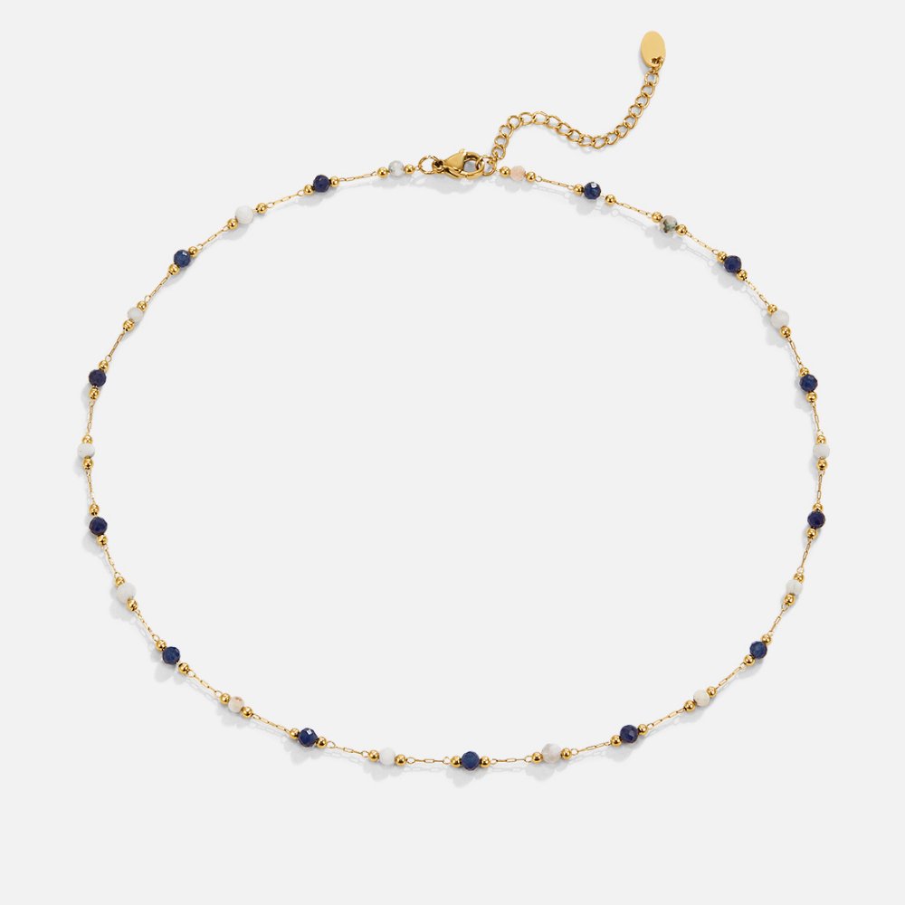 Collier en pierres perlées Lulu Midnight
