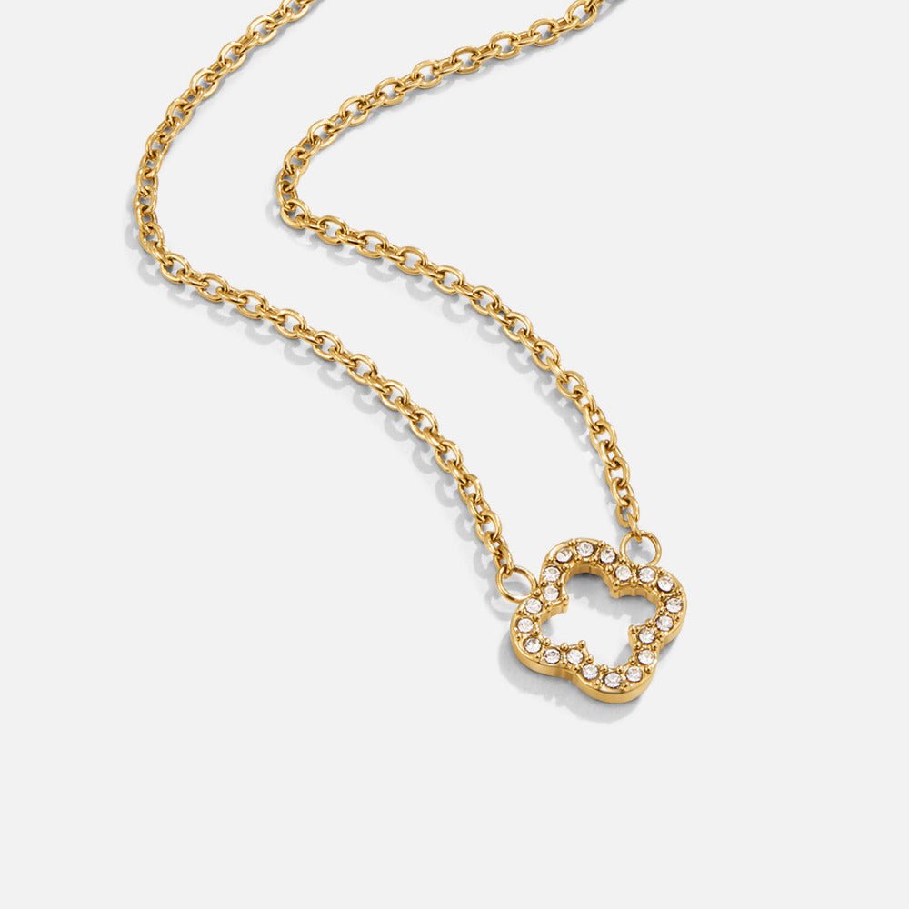 Luxusný Kryštálový Štvorlístkový collier