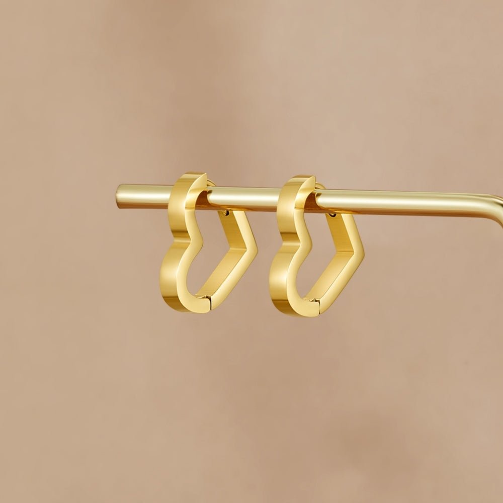 Boucles d’oreilles cœur dorées Mary Heart