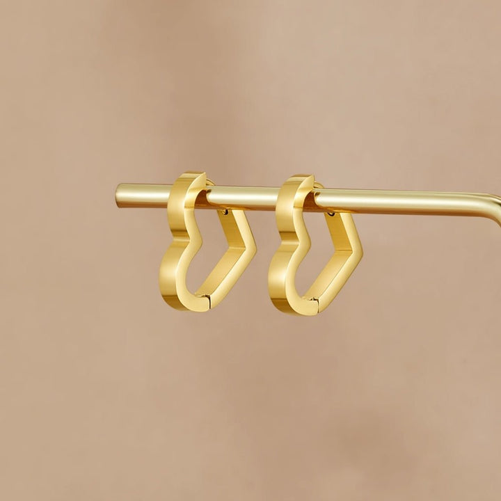 Boucles d’oreilles cœur dorées Mary Heart