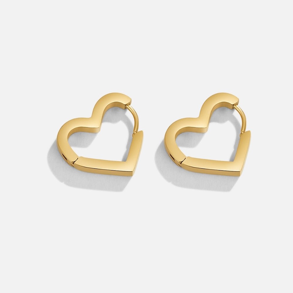 Boucles d’oreilles cœur dorées Mary Heart