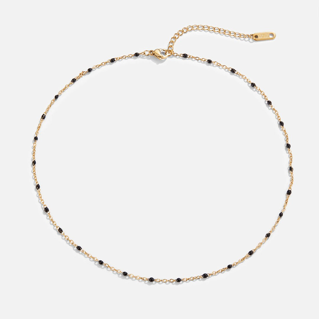Mila Noir collier avec perles