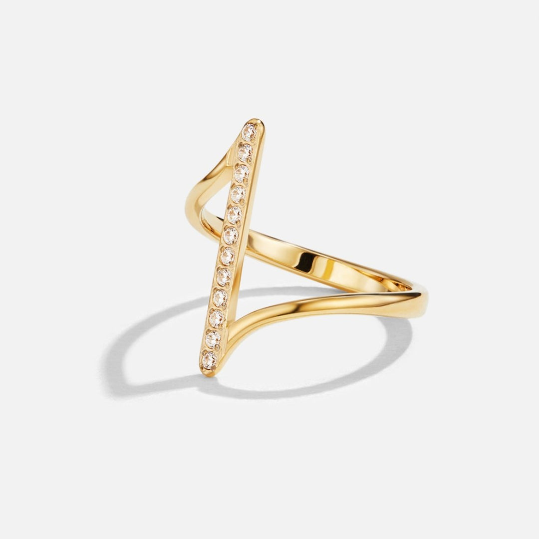 Bague Mila torsadée dorée