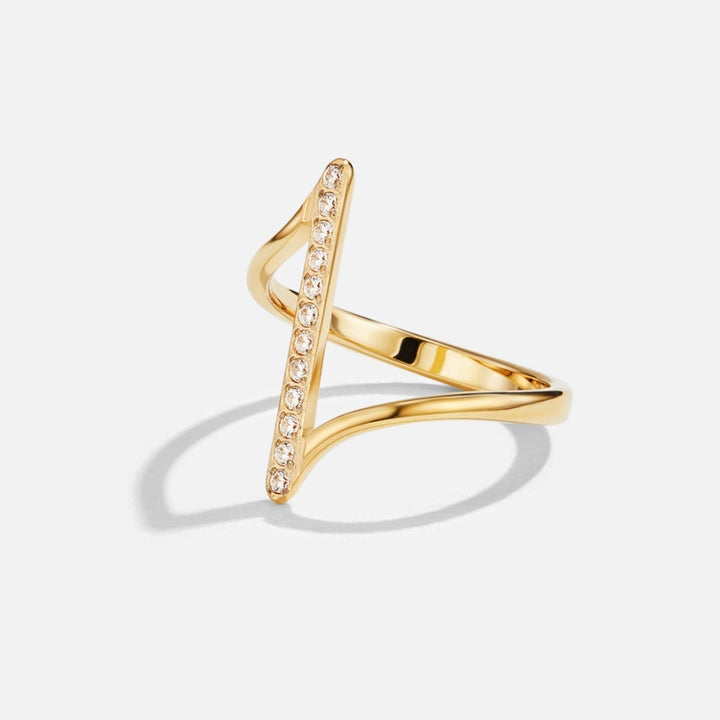 Bague Mila torsadée dorée