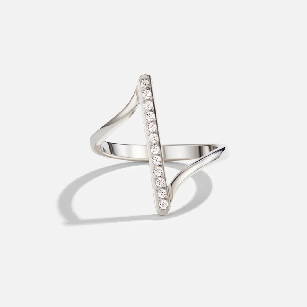 Bague Mila torsadée argentée