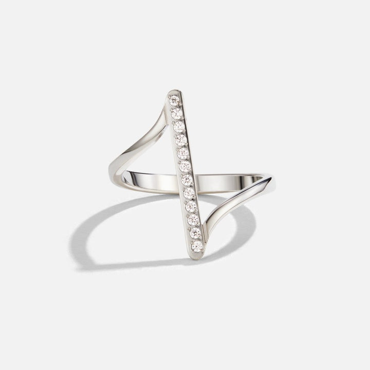 Bague Mila torsadée argentée