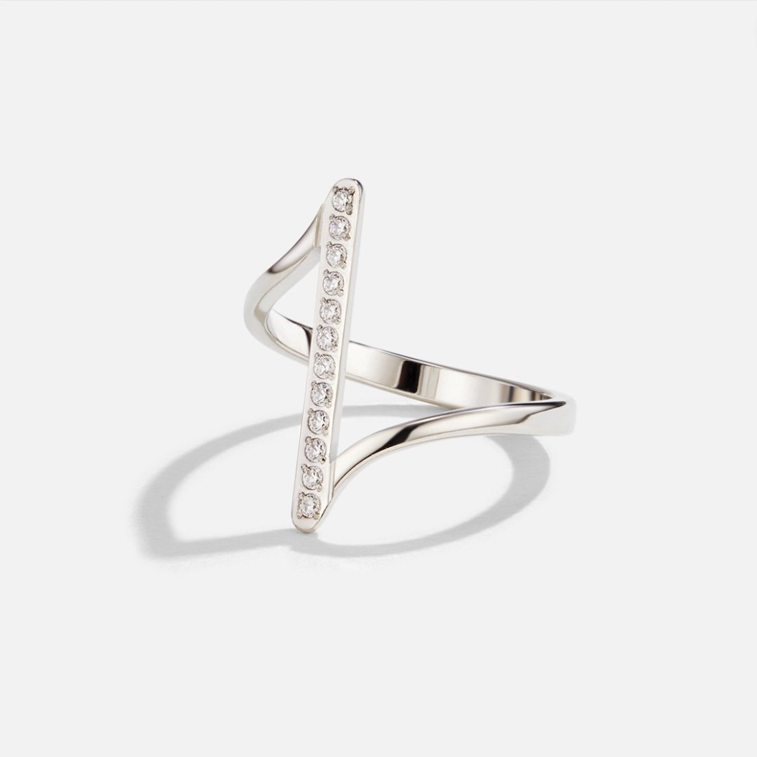 Bague Mila torsadée argentée