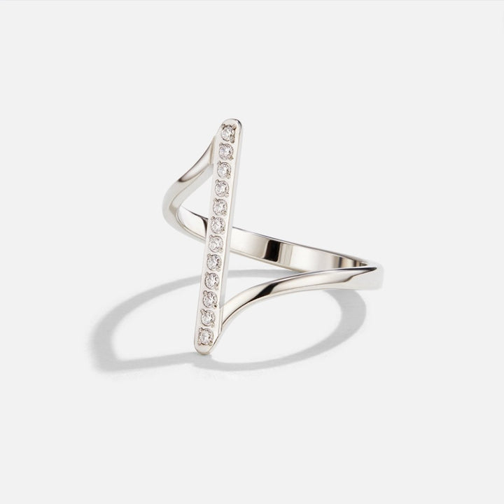 Bague Mila torsadée argentée