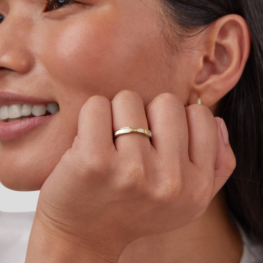 Bague Mati perle cristal