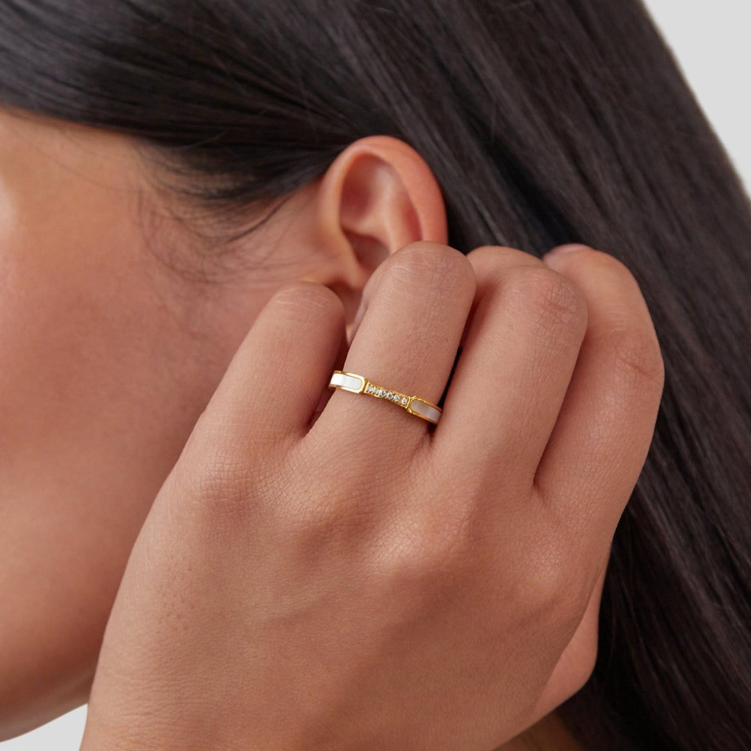Bague Mati perle cristal