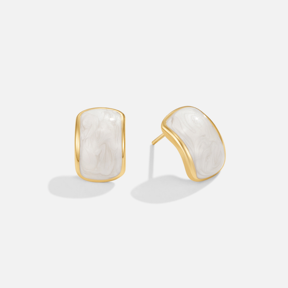 Boucles d’oreilles en métal mat