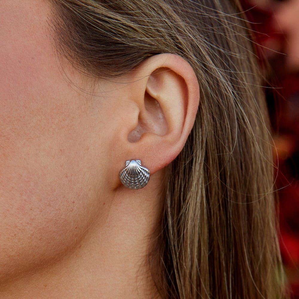 Boucles d’oreilles argentées Naia Coquillage & Étoile de mer