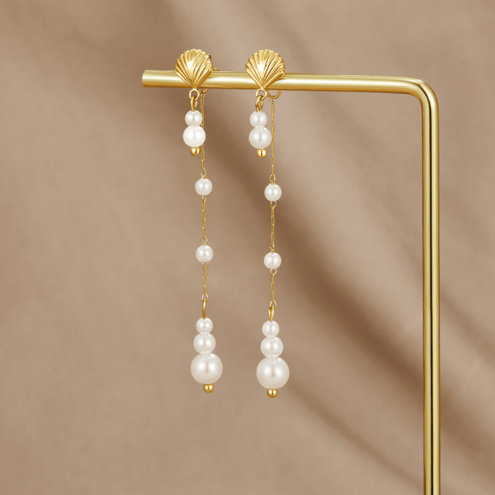 Boucles d’oreilles perles Neesa à pompons
