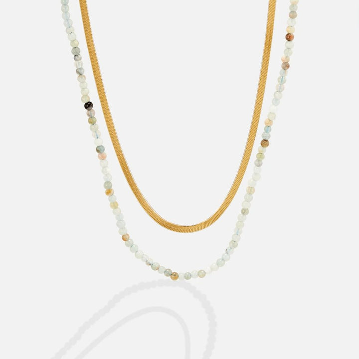 Neesa Collier multirang z en pierre perles