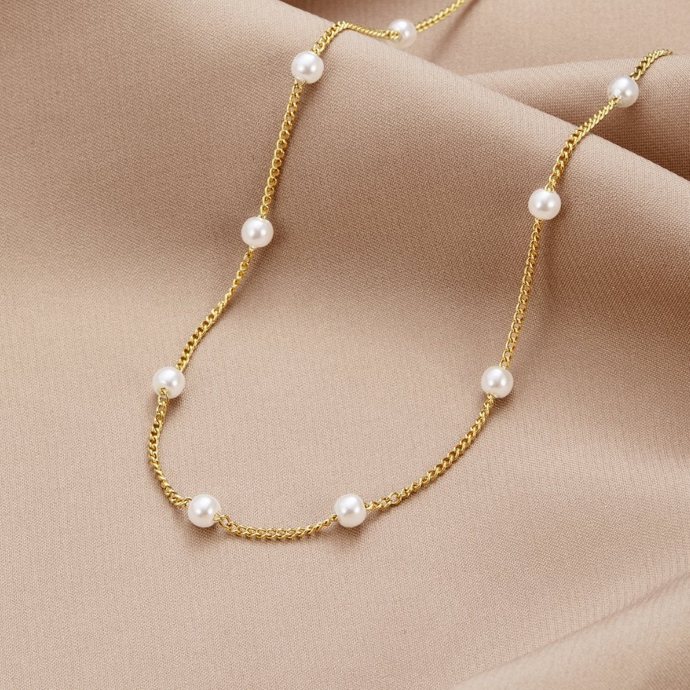 Nura Pearl collier plaqué or 18K