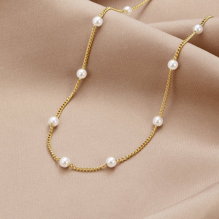 Nura Pearl collier plaqué or 18K