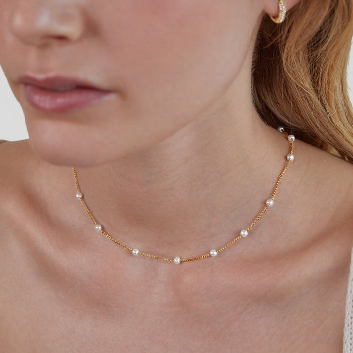 Nura Pearl collier plaqué or 18K