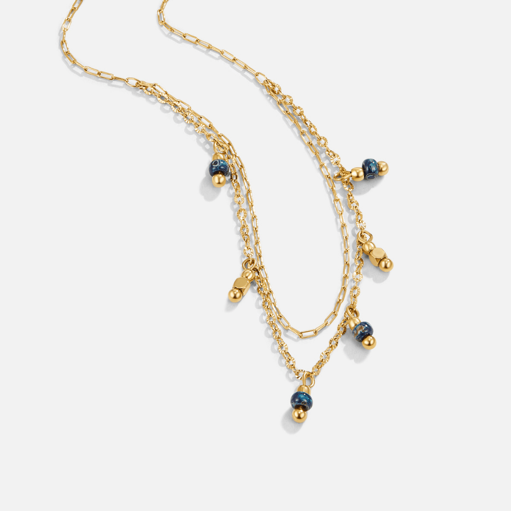 Olivija Collier goutte bleue