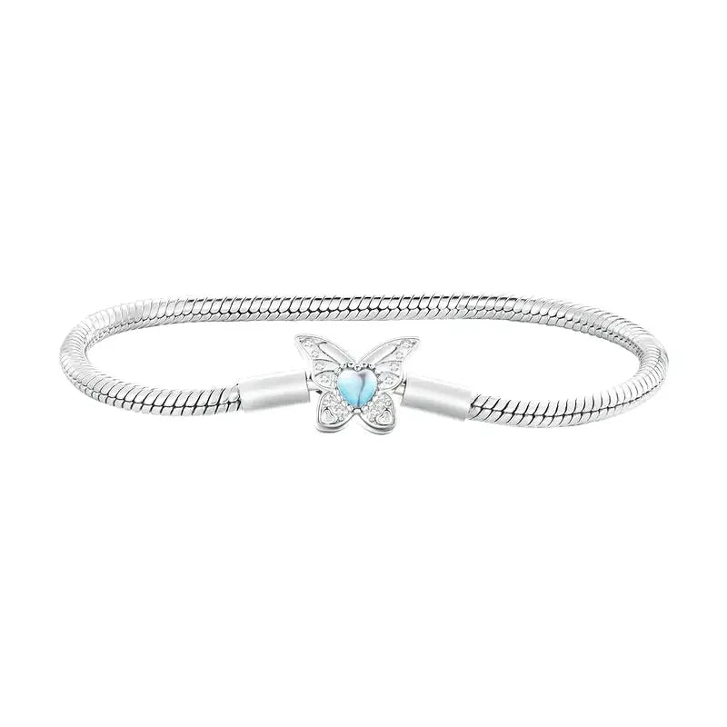 Bracelet avec Charm Papillon Opale