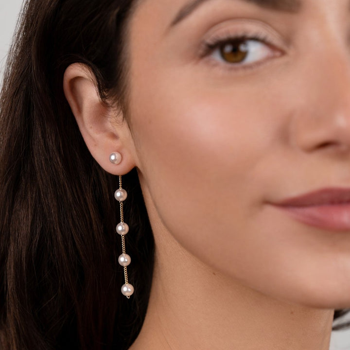 Boucles d’oreilles avec perle