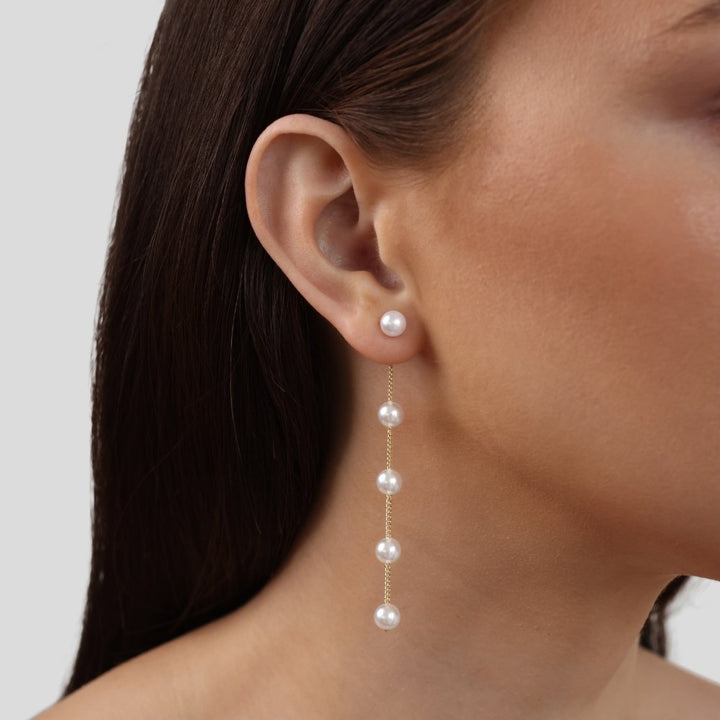 Boucles d’oreilles avec perle