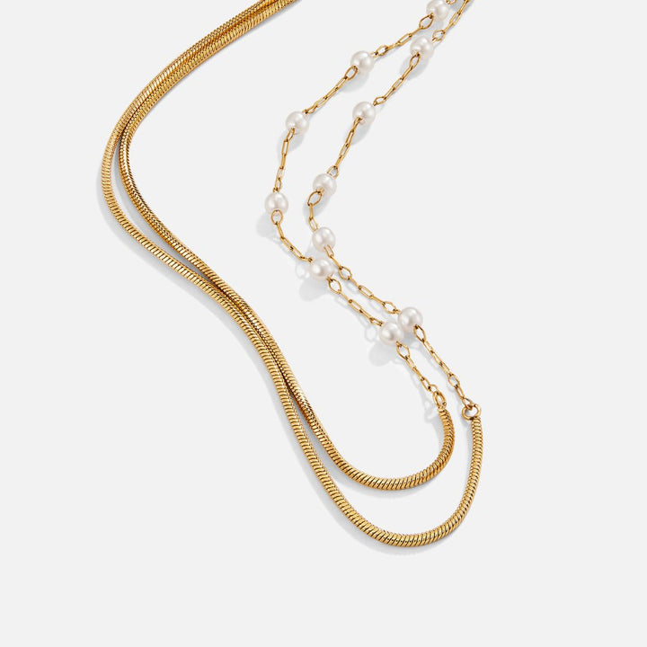 Collier de perles a zlata
