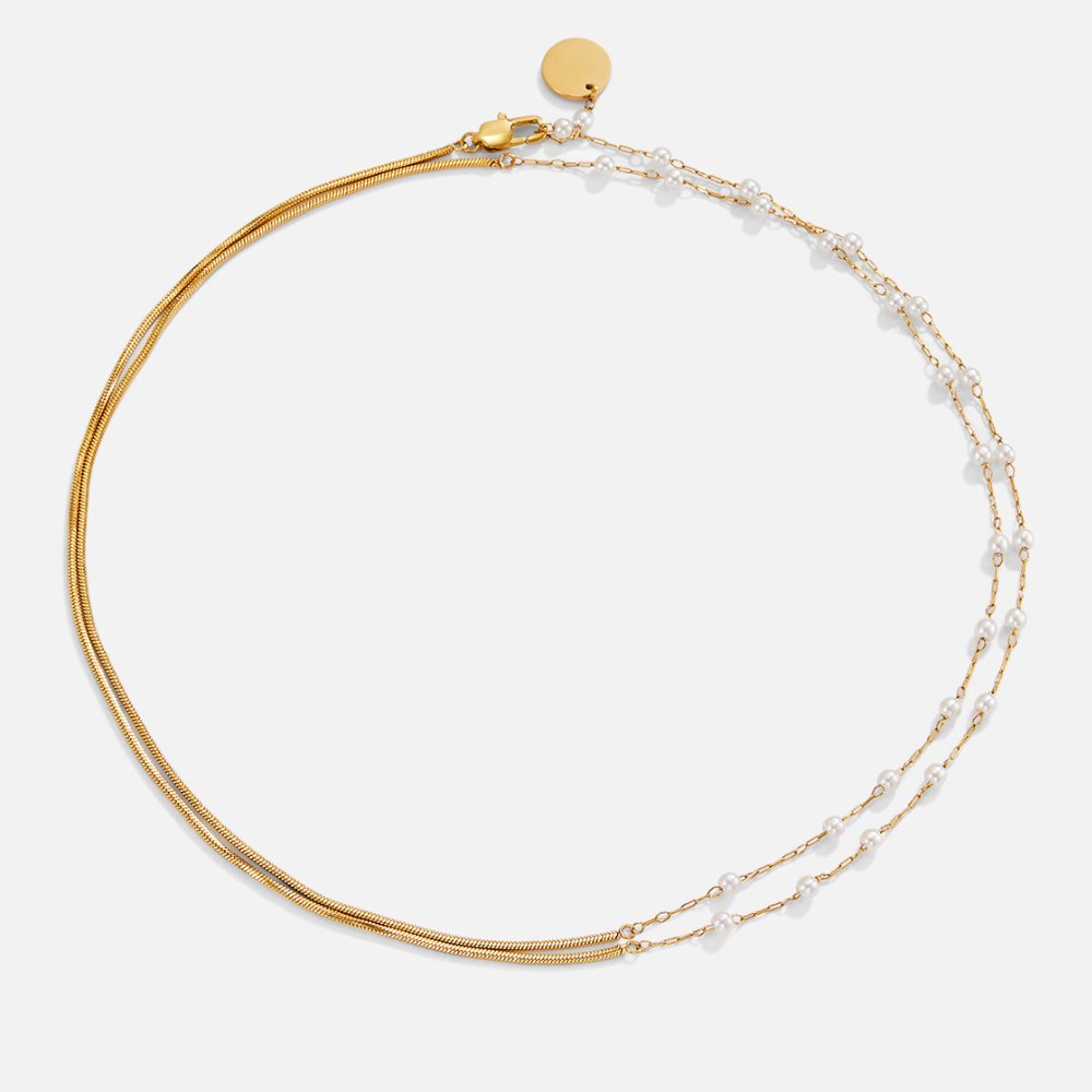 Collier de perles a zlata