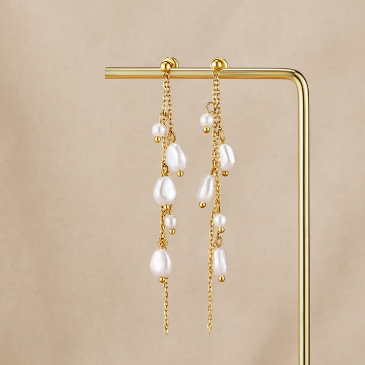 Boucles d’oreilles Penelope goutte perlée