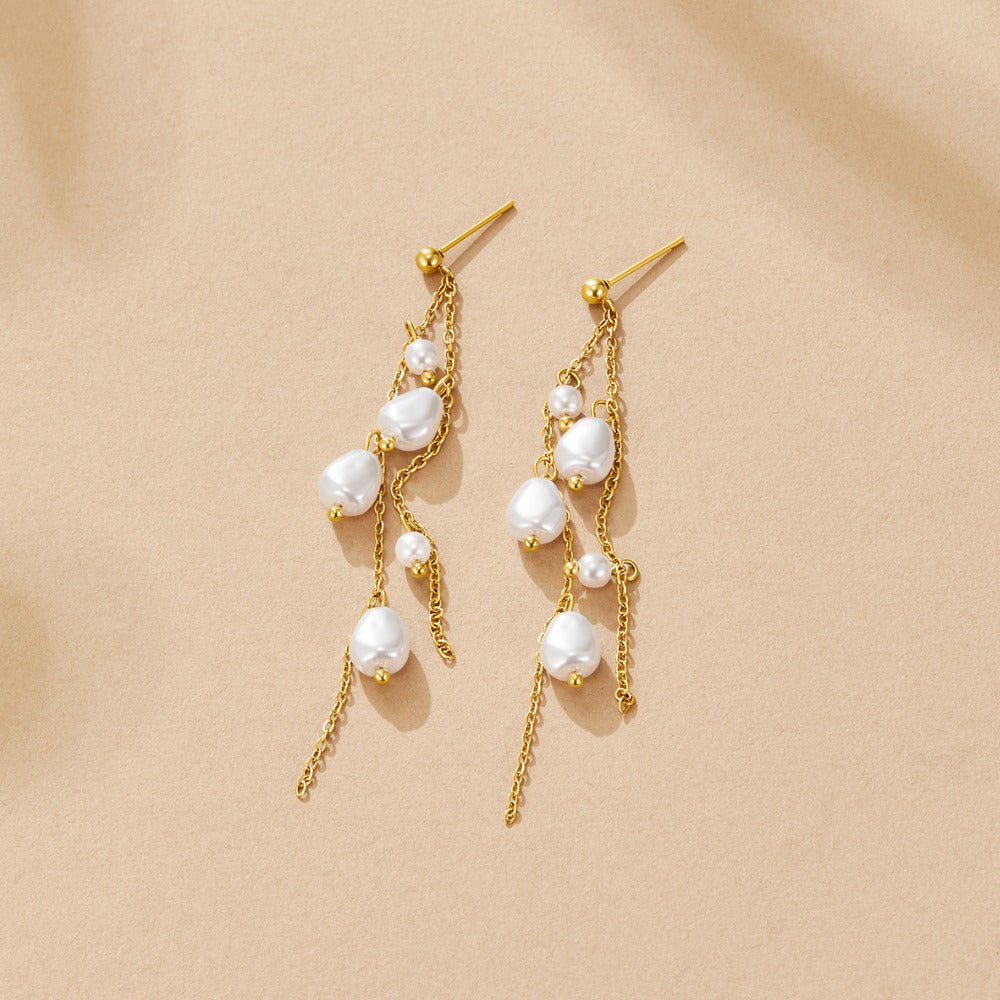 Boucles d’oreilles Penelope goutte perlée