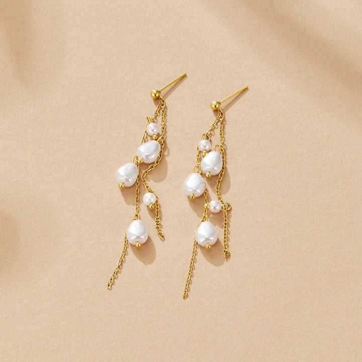 Boucles d’oreilles Penelope goutte perlée