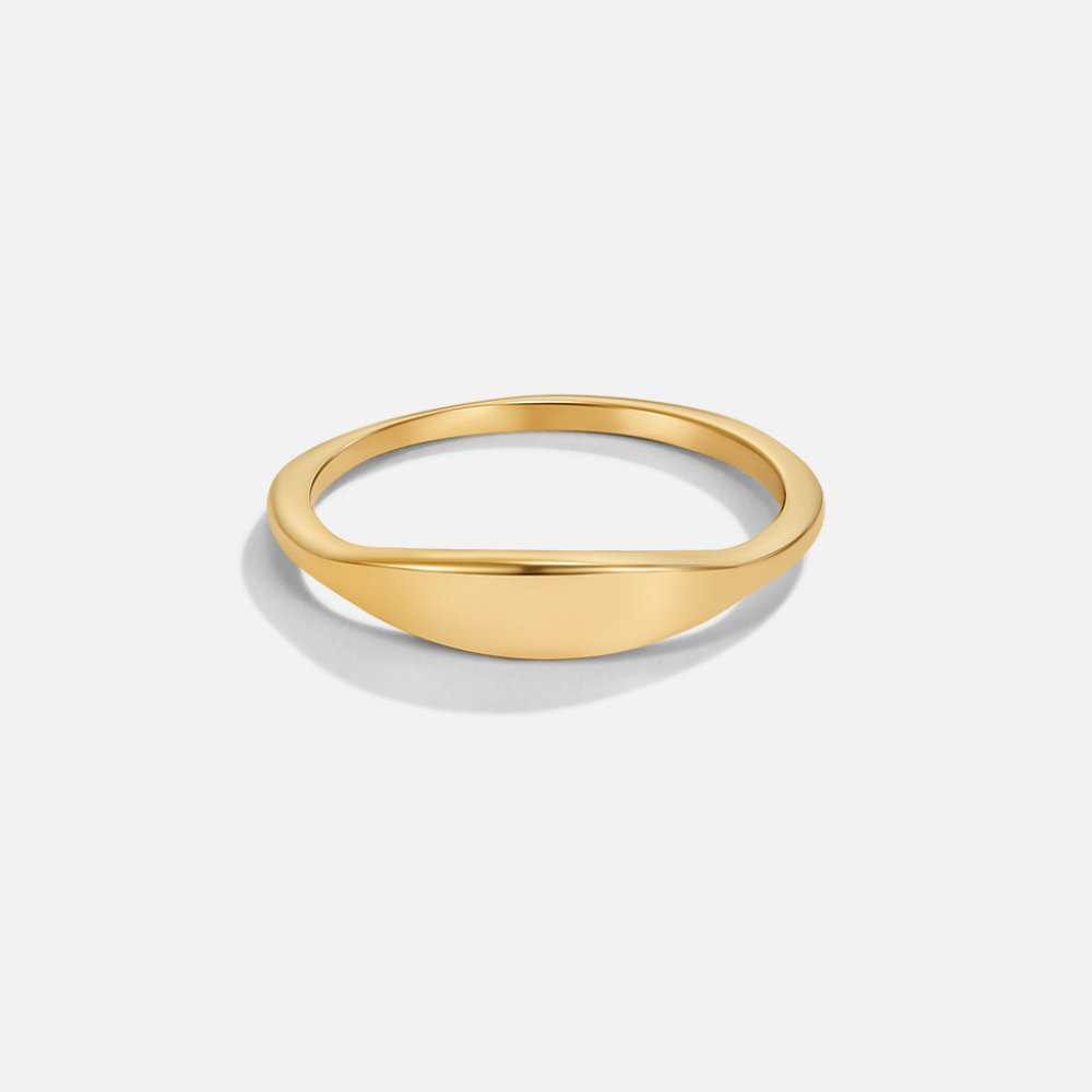 Bague dorée Pipa