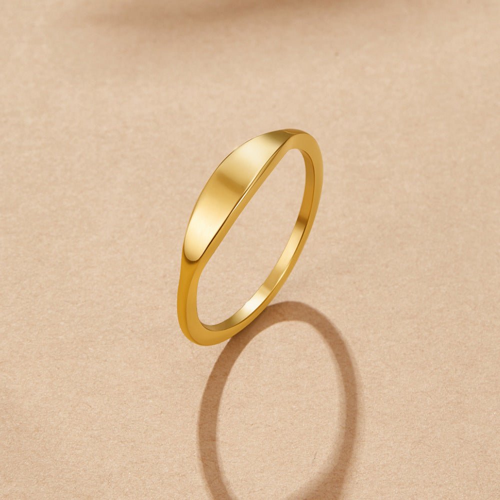 Bague dorée Pipa