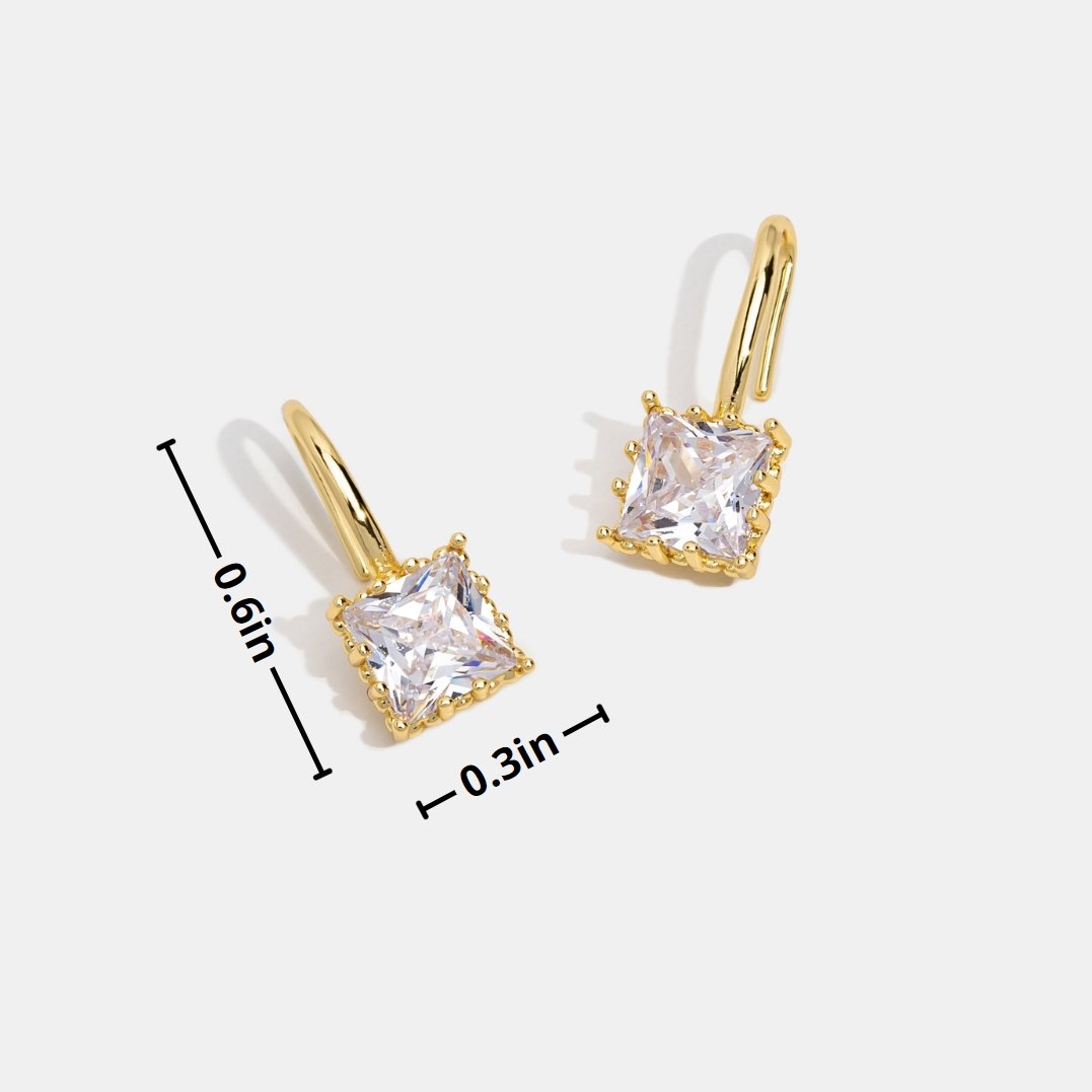 Boucles d’oreilles Piper avec gouttes en cristal