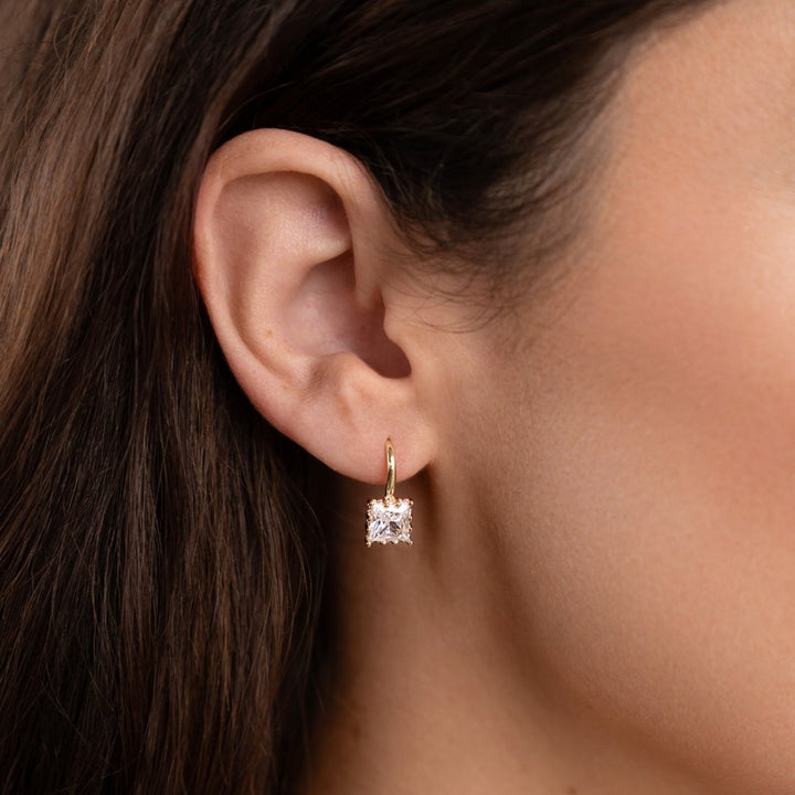 Boucles d’oreilles Piper avec gouttes en cristal