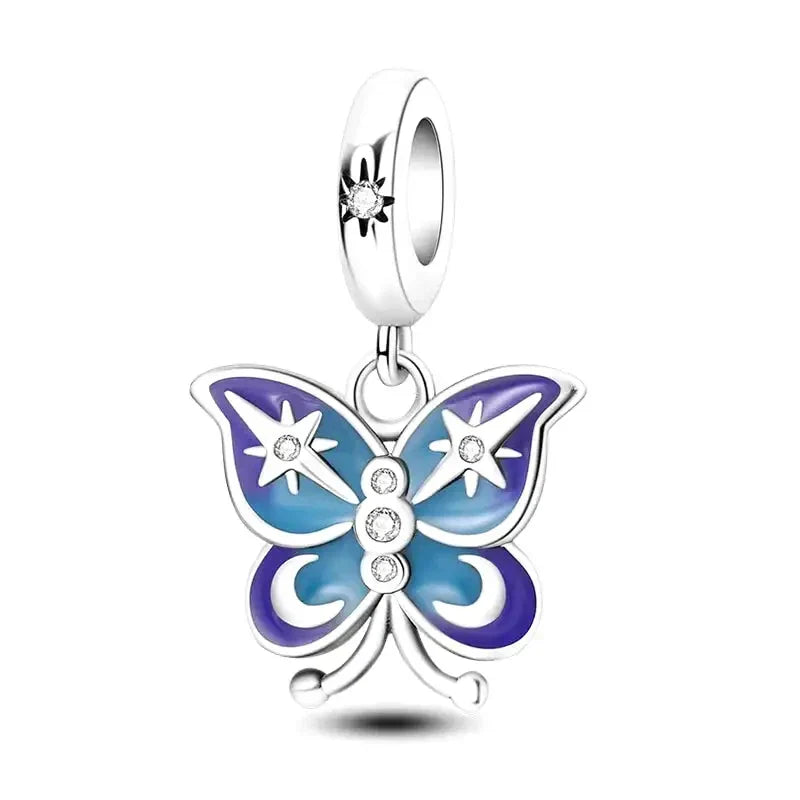 Charm Papillon violet - Maison Perle