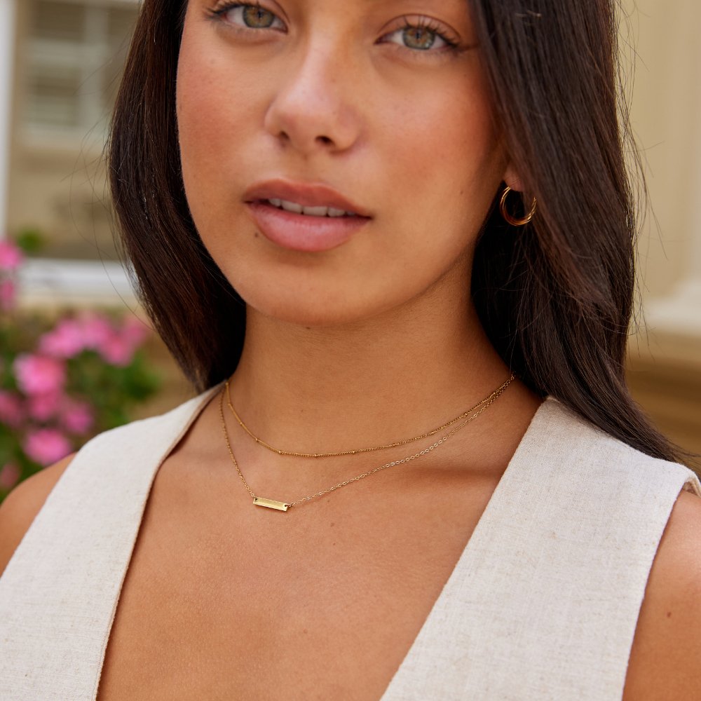 Collier so zlatým ingotom Rina