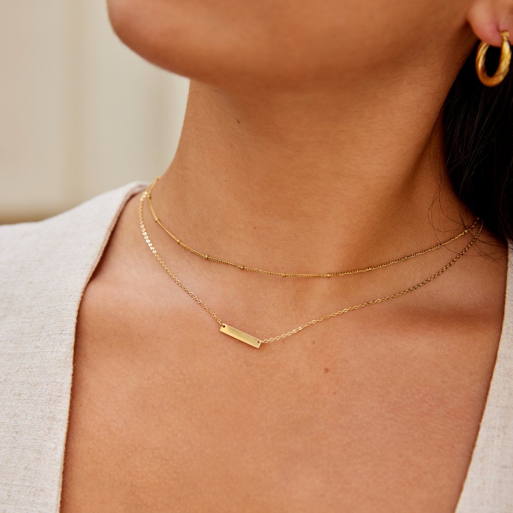 Collier so zlatým ingotom Rina