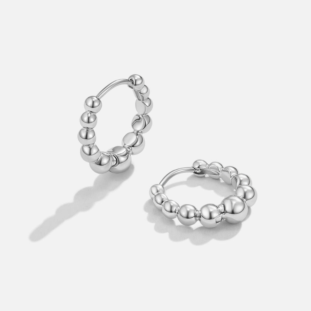 Boucles d’oreilles argentées Roma