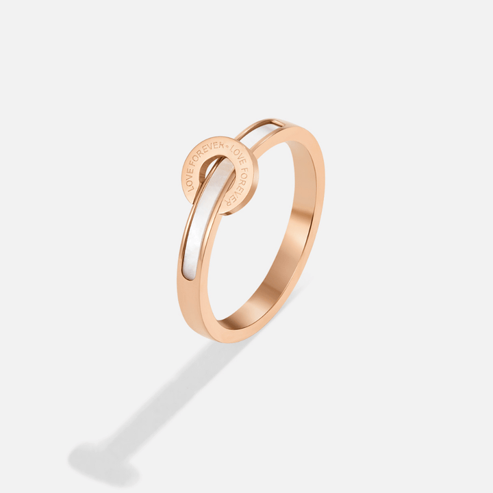 Bague rose or