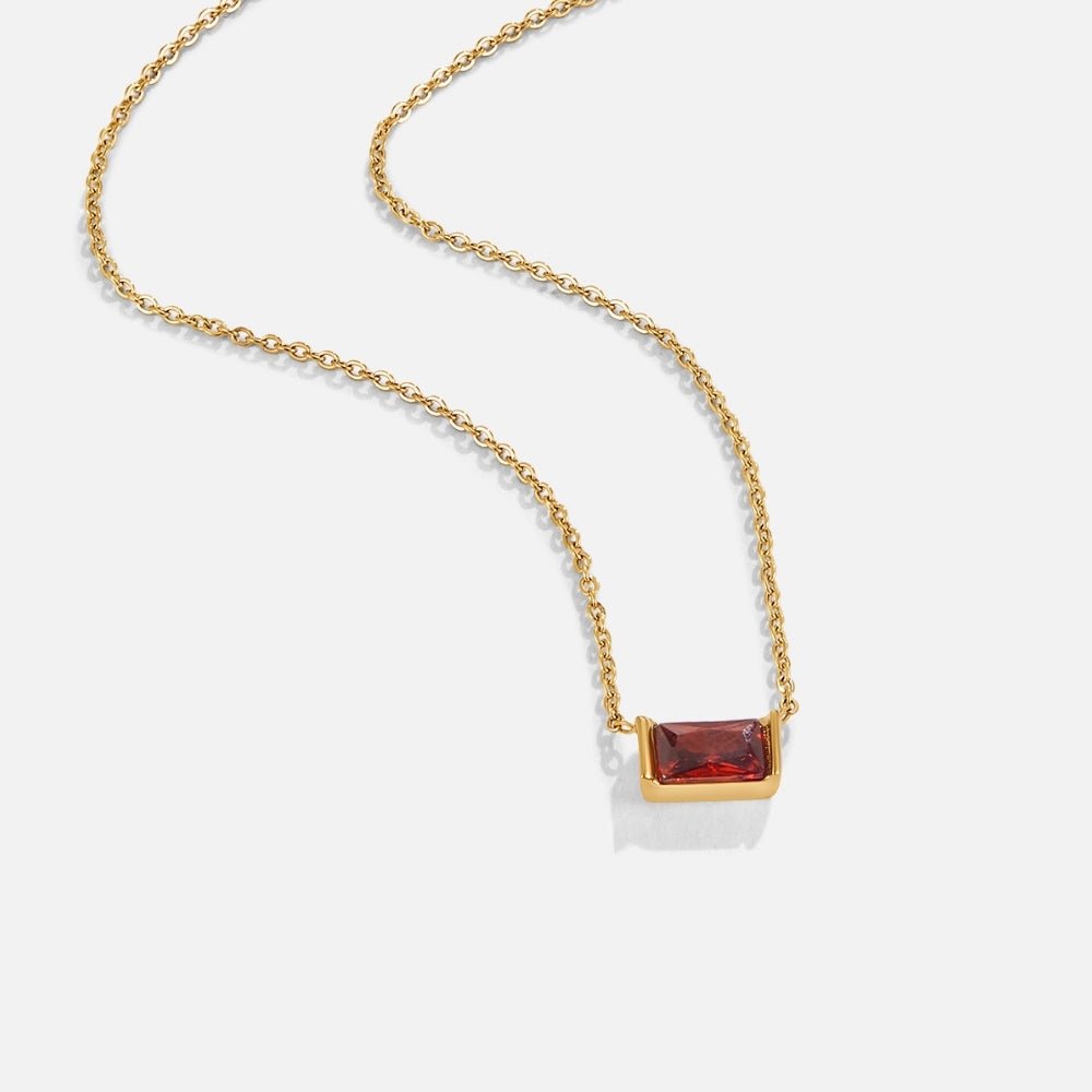 Collier Ruby Baguette