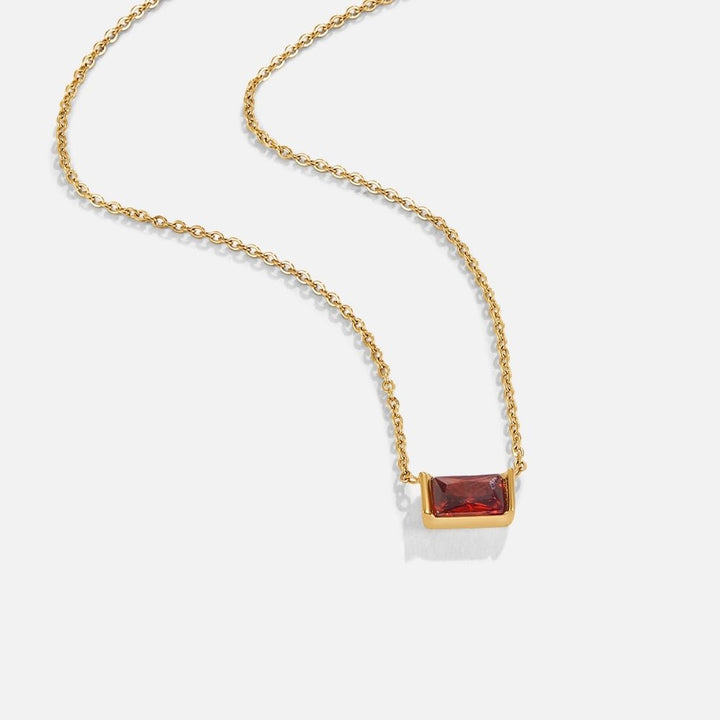 Collier Ruby Baguette