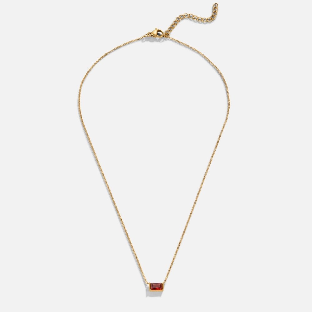 Collier Ruby Baguette