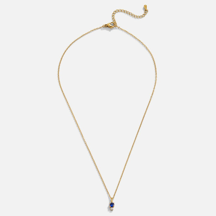 Collier goutte saphir