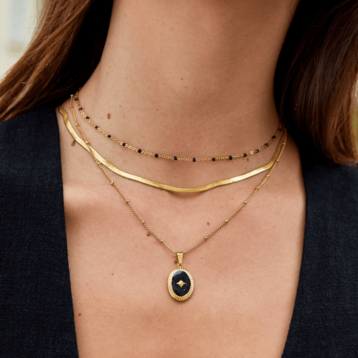 Collier doré Sarya s chaîne serpent