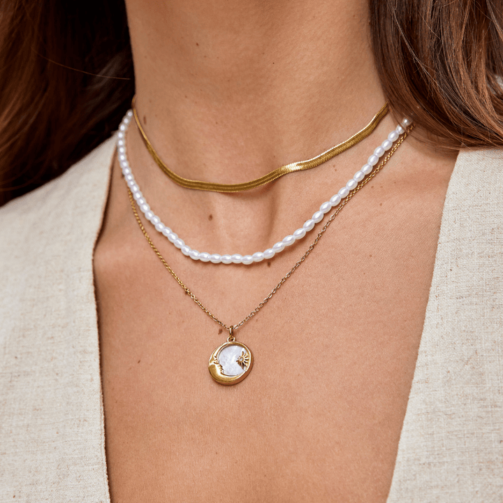 Collier doré Sarya s chaîne serpent