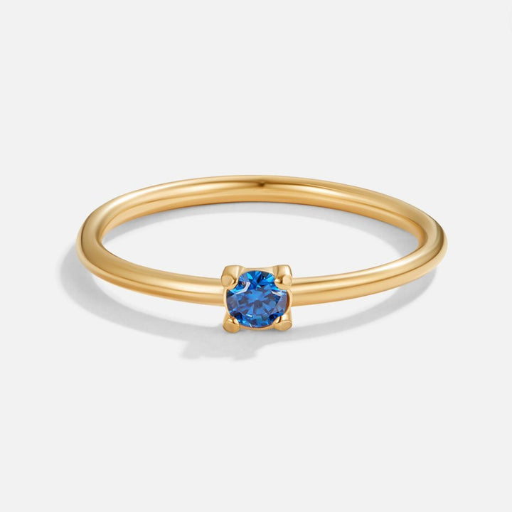 Bague dorée pierre de lune pierre 18K