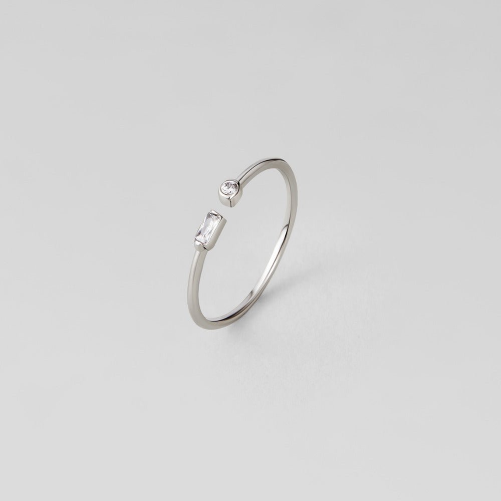 Bague Serena argentée cristal