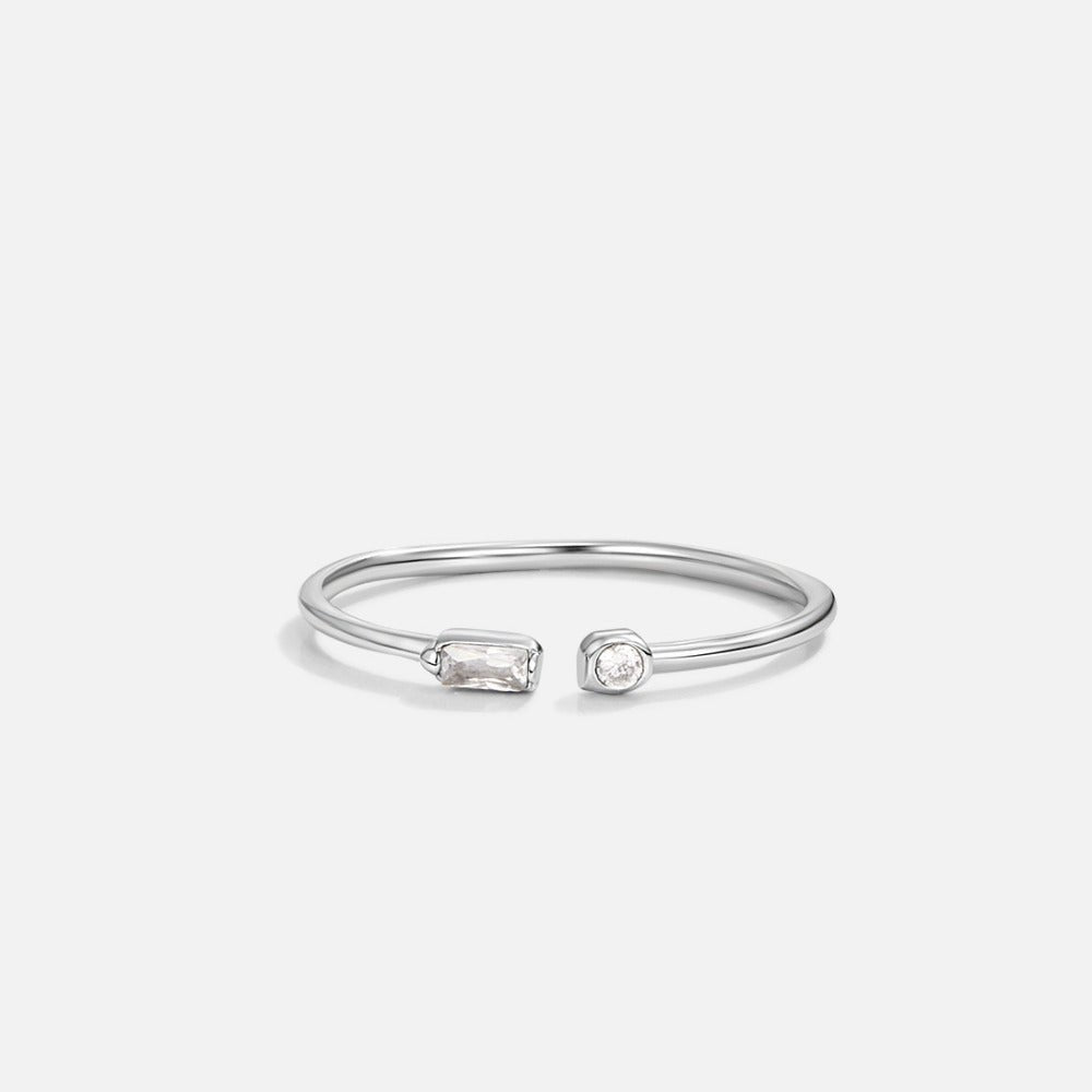 Bague Serena argentée cristal
