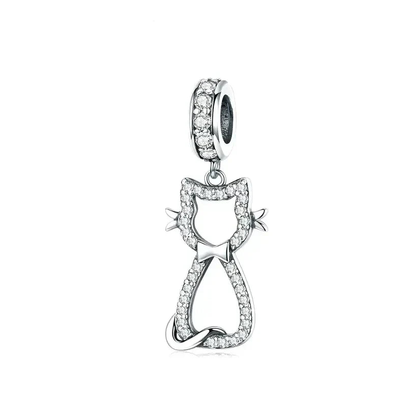 Charm Chat en argent - Maison Perle